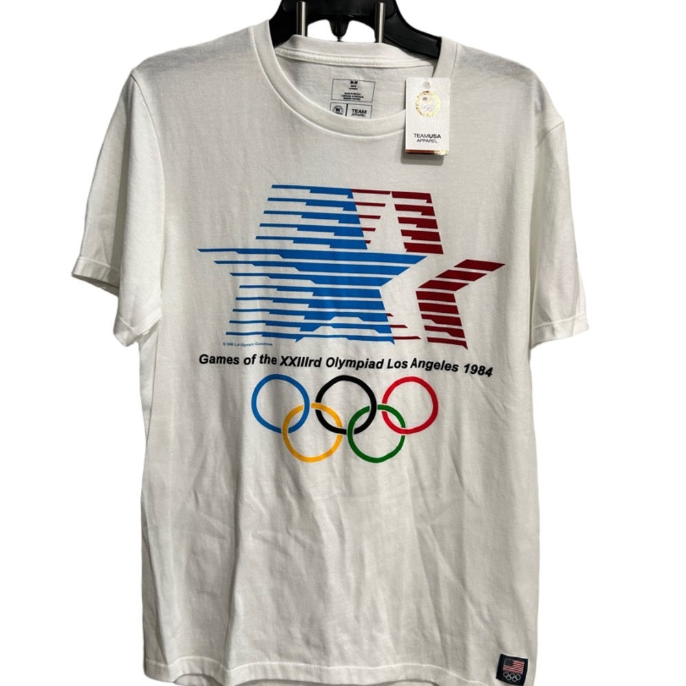 Team Apparel White Olympic Graphic Tee